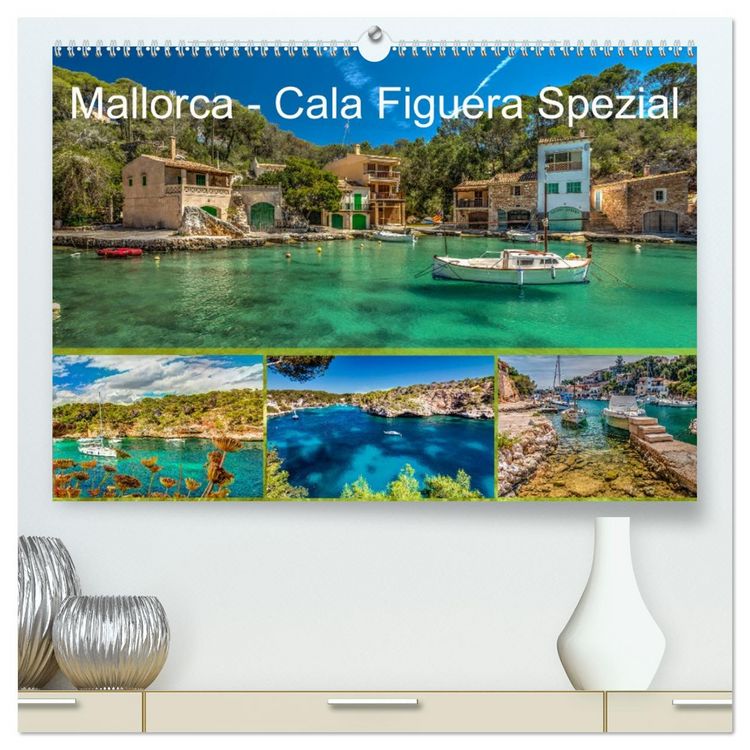 Produktbild: Mallorca - Cala Figuera Spezial (hochwertiger Premium Wandkalender 2026 DIN A2 quer), Kunstdruck in Hochglanz