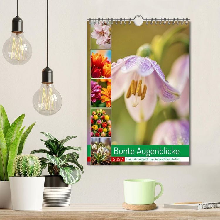 Produktbild: Bunte Augenblicke (Wandkalender 2027 DIN A4 hoch), CALVENDO Monatskalender