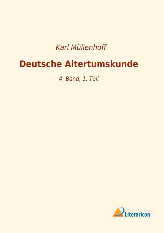 Produktbild: Deutsche Altertumskunde
