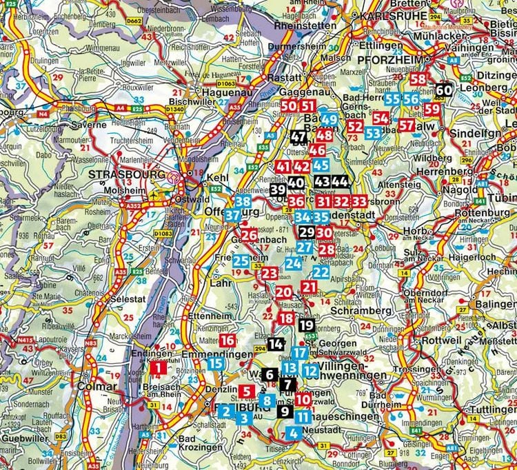 Produktbild: ROTHER Wanderf&uuml;hrer Schwarzwald. Die Mitte und der Norden. 60 Touren zwischen Karlsruhe und Freiburg &ndash; mit Nationalpark Schwarzwald