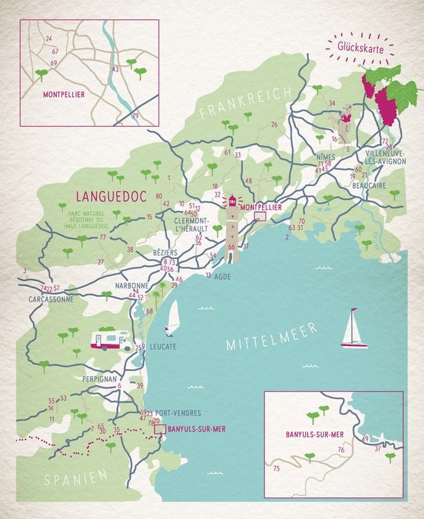 Produktbild: Gl&uuml;cksorte im Languedoc. Zwischen Rh&ocirc;ne & Pyren&auml;en