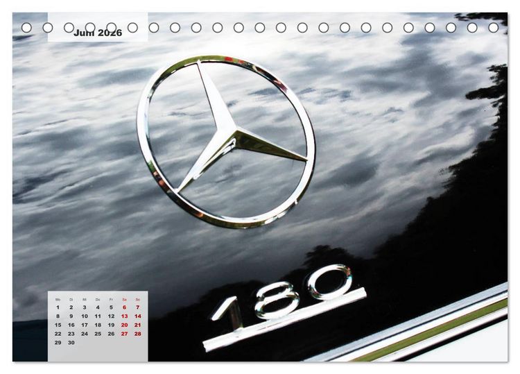Produktbild: Mercedes Edel & Fein (Tischkalender 2026 DIN A5 quer), CALVENDO Monatskalender