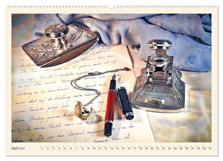 Produktbild: Handschriftlich (Wandkalender 2027 DIN A2 quer), CALVENDO Monatskalender