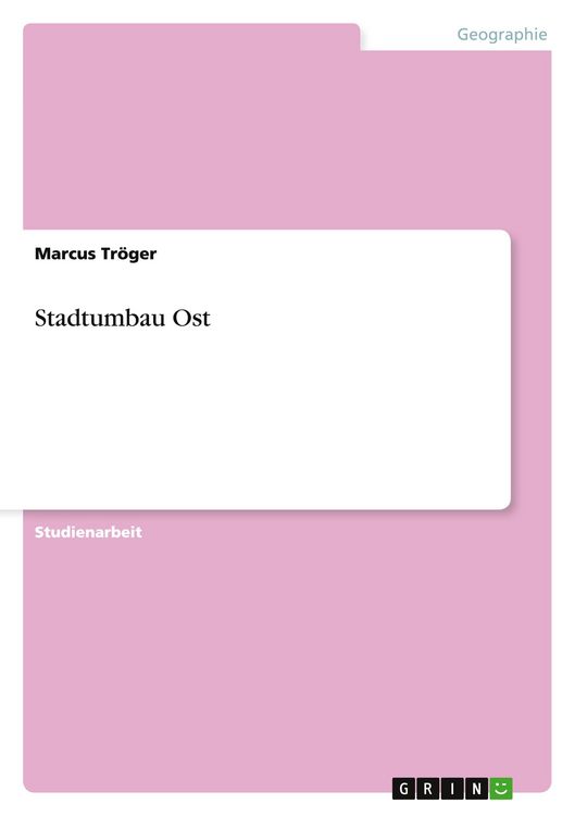 Produktbild: Stadtumbau Ost