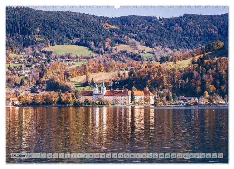 Produktbild: Malerischer Tegernsee (hochwertiger Premium Wandkalender 2026 DIN A2 quer), Kunstdruck in Hochglanz