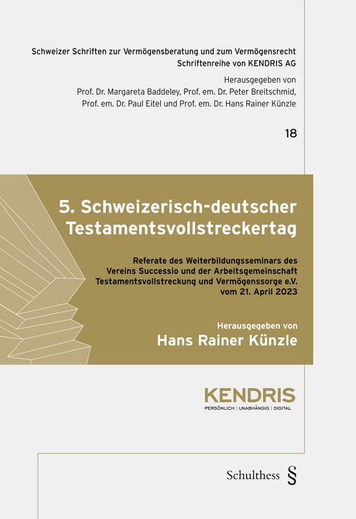 Produktbild: 5. Schweizerisch-deutscher Testamentsvollstreckertag