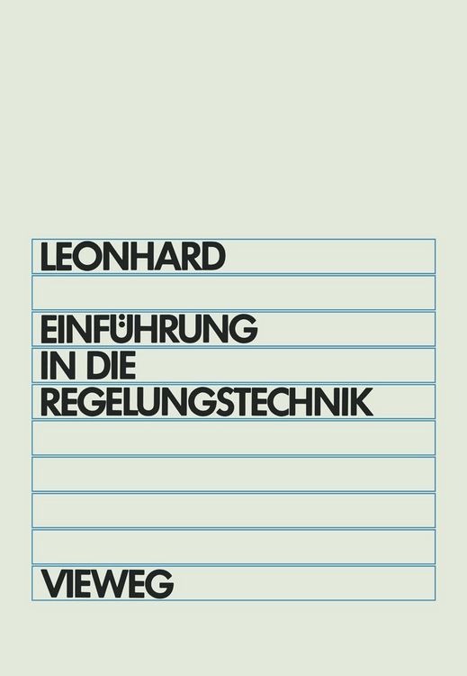 Produktbild: Einf&uuml;hrung in die Regelungstechnik