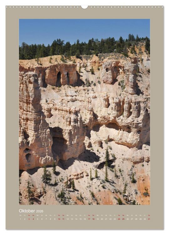 Produktbild: Erlebe mit mir den Bryce Canyon Nationalpark (hochwertiger Premium Wandkalender 2026 DIN A2 hoch), Kunstdruck in Hochglanz