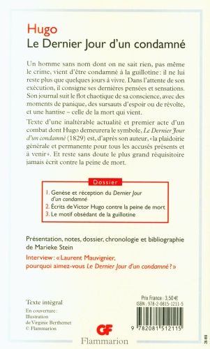 Produktbild: Le dernier jour d' un condamn&eacute;