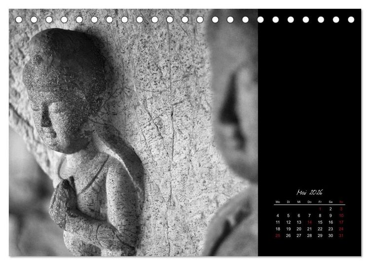 Produktbild: Worte des Buddha 2026 (Tischkalender 2026 DIN A5 quer), CALVENDO Monatskalender