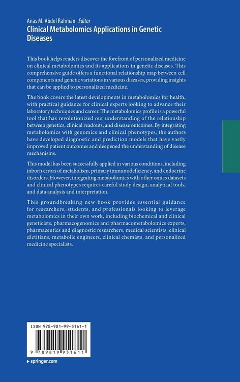 Produktbild: Clinical Metabolomics Applications in Genetic Diseases