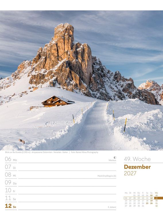 Produktbild: Faszination Alpenwelt Wochenplaner Kalender 2027
