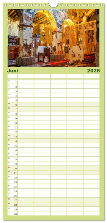 Produktbild: Familienplaner 2026 - Syrien - Erinnerungen mit 5 Spalten (Wandkalender, 21 x 45 cm) CALVENDO