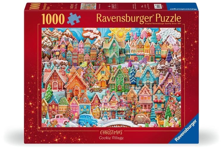 Produktbild: Erwachsenenpuzzle 1000 Teile - Das Dorf der Weihnachtspl&auml;tzchen