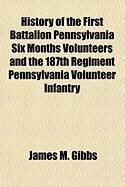 Produktbild: History of the First Battalion Pennsylvania Six Months Volunteers and the 187th Regiment Pennsylvania Volunteer Infantry