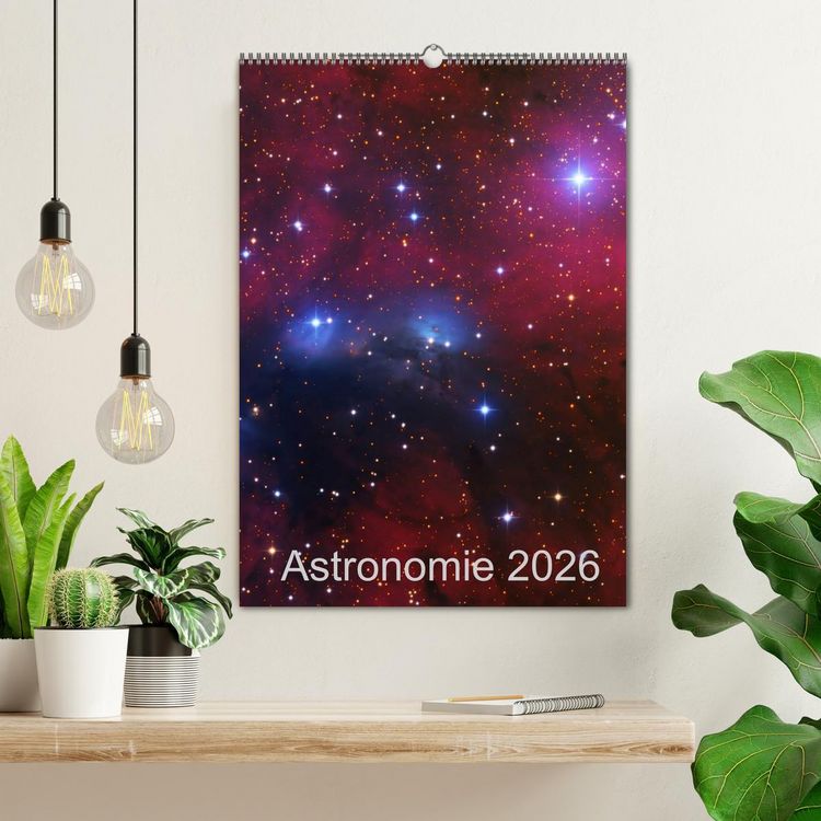 Produktbild: Astronomie 2026 (Wandkalender 2026 DIN A2 hoch), CALVENDO Monatskalender