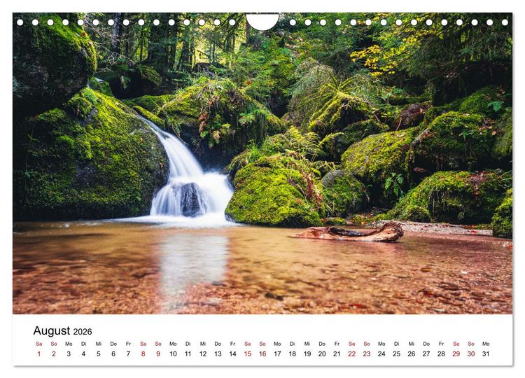 Produktbild: Naturwelten in Deutschland - Von Norden bis S&uuml;den (Wandkalender 2026 DIN A4 quer), CALVENDO Monatskalender