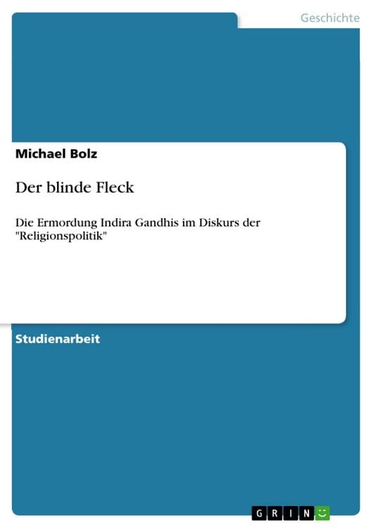 Produktbild: Der blinde Fleck