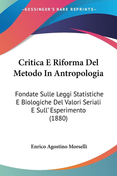Produktbild: Critica E Riforma Del Metodo In Antropologia