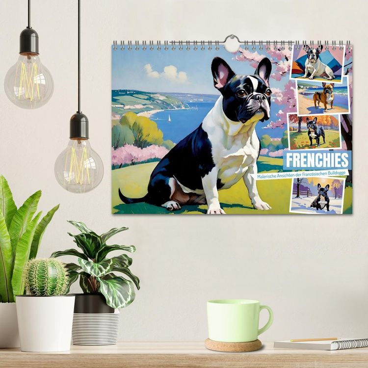 Produktbild: Frenchies (Wandkalender 2026 DIN A4 quer), CALVENDO Monatskalender