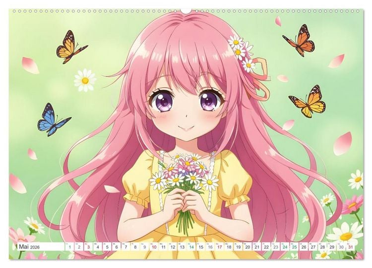 Produktbild: Kawaii Traumwelten (Wandkalender 2026 DIN A2 quer), CALVENDO Monatskalender