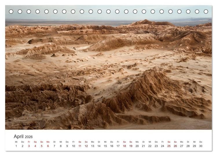 Produktbild: Die Farben der Anden - Argentinien und Chile (Tischkalender 2026 DIN A5 quer), CALVENDO Monatskalender