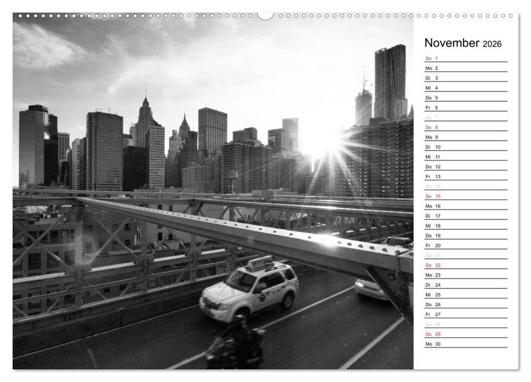 Produktbild: New York (Wandkalender 2026 DIN A2 quer), CALVENDO Monatskalender