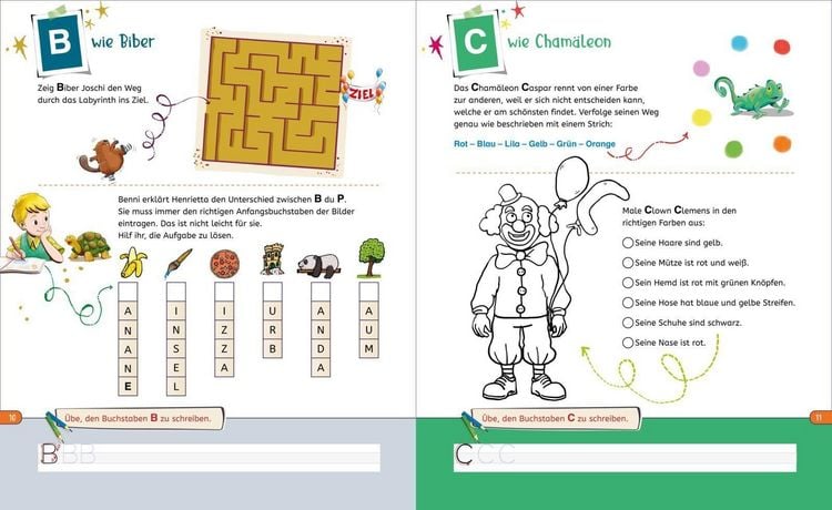 Produktbild: Die Schule der magischen Tiere Besch&auml;ftigung: Das gro&szlig;e Abc-Lernheft