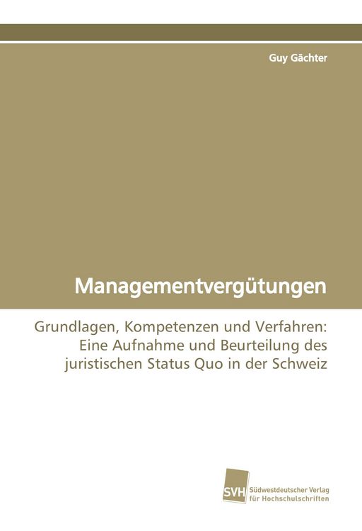 Produktbild: Managementverg&uuml;tungen