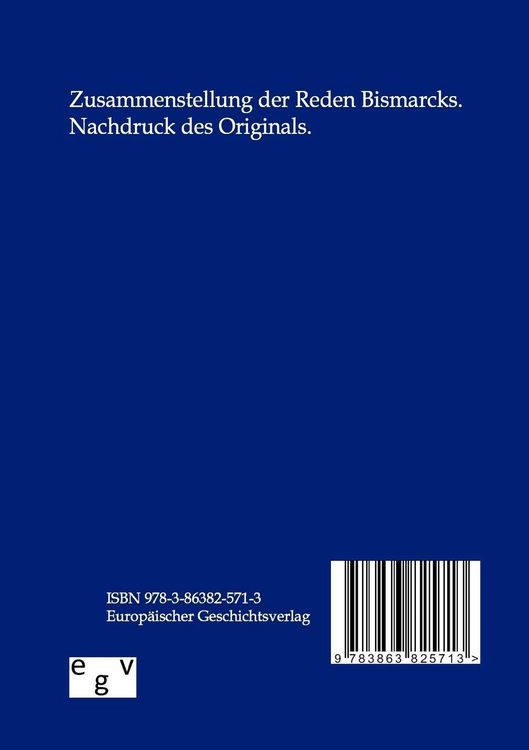 Produktbild: Bismarcks Reden