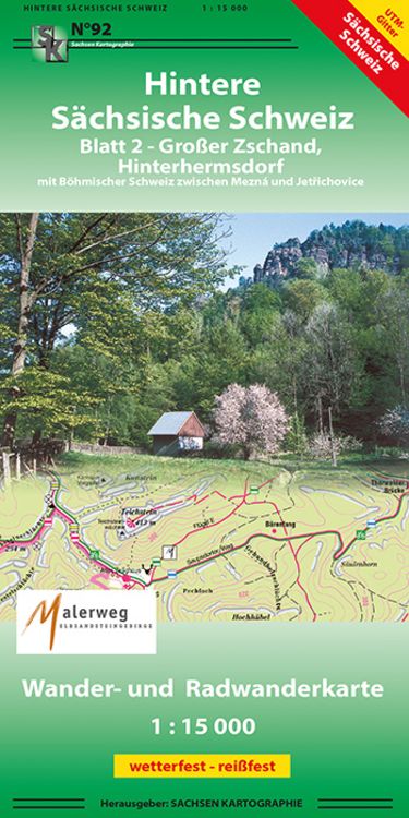 Produktbild: Hintere S&auml;chsische Schweiz 02. 1 : 15 000