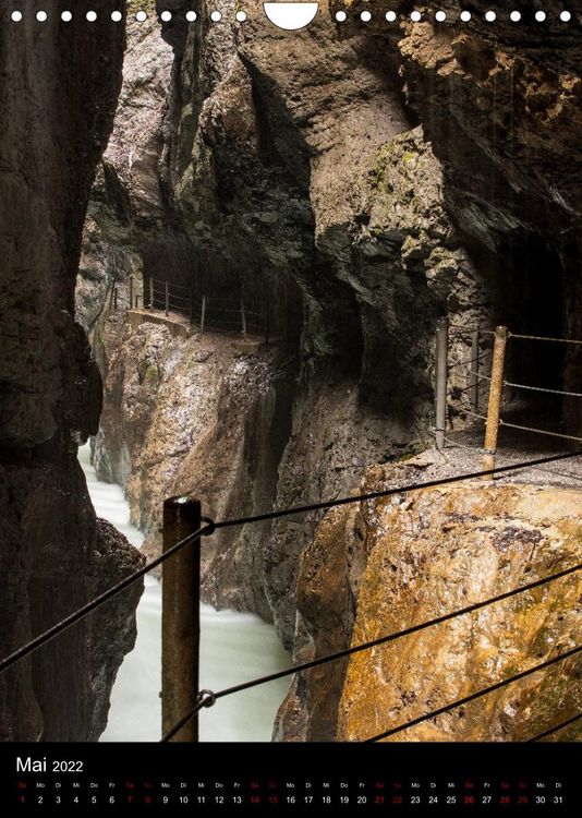 Produktbild: Impressionen aus der Partnachklamm (Wandkalender 2022 DIN A4 hoch)