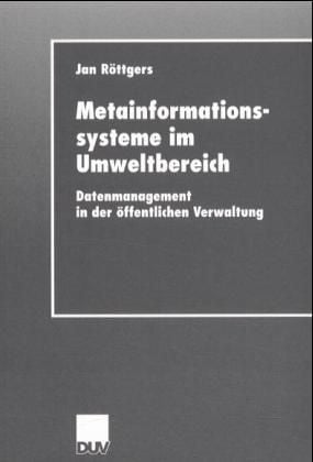 Produktbild: Metainformationssysteme im Umweltbereich