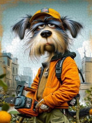 Produktbild: CALVENDO Puzzle Mit meiner Baums&auml;ge bin ich ein gefragter G&auml;rtner | 1000 Teile Lege-Gr&ouml;&szlig;e 64x48cm Foto-Puzzle f&uuml;r gl&uuml;ckliche Stunden