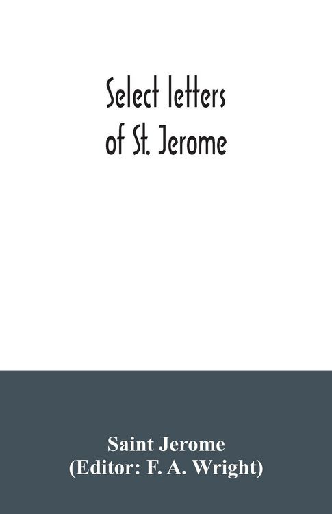 Produktbild: Select letters of St. Jerome