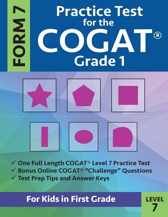 Produktbild: Practice Test for the CogAT Grade 1 Form 7 Level 7