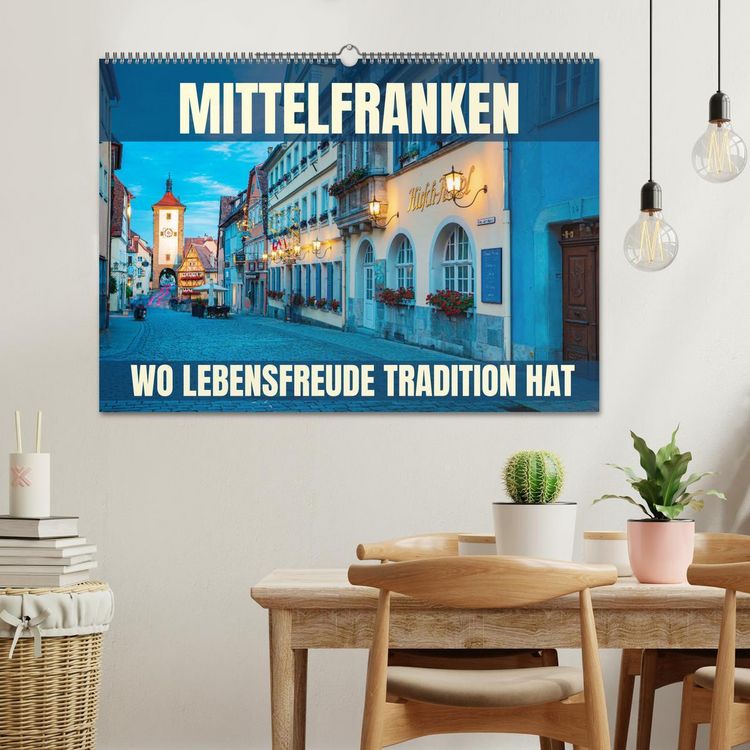 Produktbild: Mittelfranken - wo Lebensfreude Tradition hat (Wandkalender 2026 DIN A2 quer), CALVENDO Monatskalender