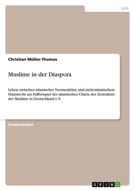 Produktbild: Muslime in der Diaspora