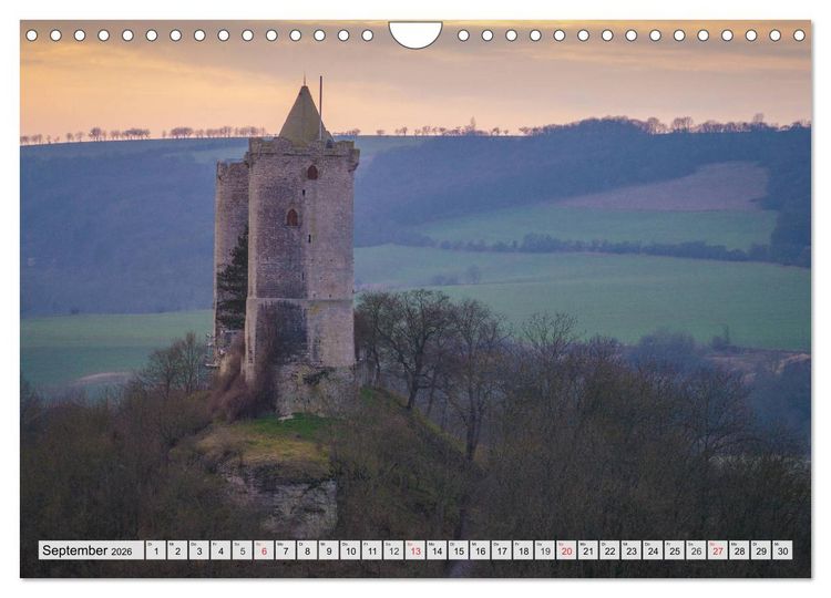 Produktbild: Willkommen im Burgenlandkreis (Wandkalender 2026 DIN A4 quer), CALVENDO Monatskalender