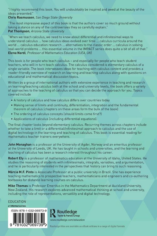 Produktbild: The Learning and Teaching of Calculus