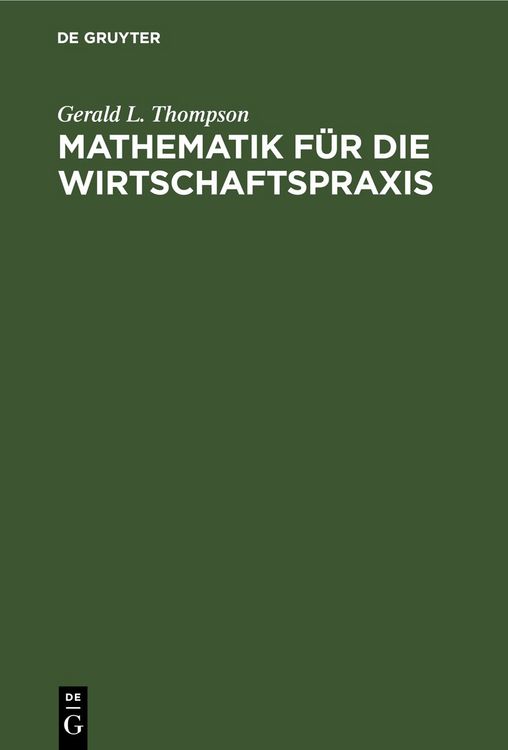 Produktbild: Mathematik f&uuml;r die Wirtschaftspraxis