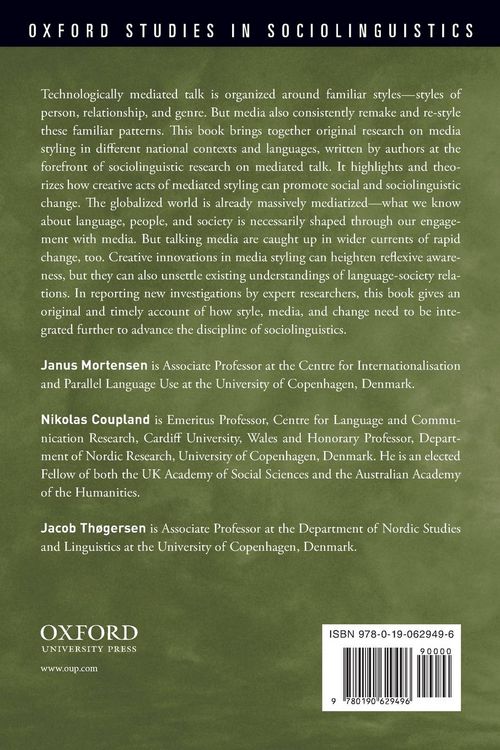 Produktbild: Style, Mediation, and Change