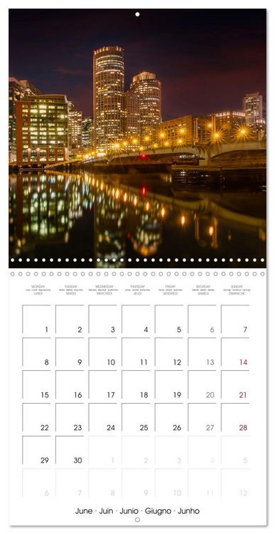 Produktbild: BOSTON Highlights (Wall Calendar 2026 12 &times; 12 Inch) CALVENDO 12 Month Wall Calendar