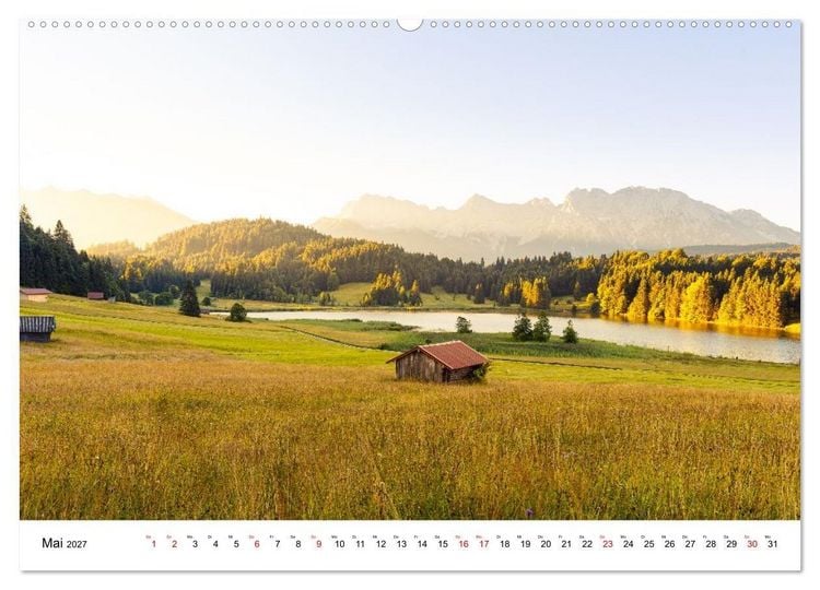 Produktbild: Deutschland - Bayerns Landschafts-Gefl&uuml;ster (hochwertiger Premium Wandkalender 2027 DIN A2 quer), Kunstdruck in Hochglanz