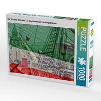 Produktbild: CALVENDO Puzzle Die "Rickmer Rickmers" an den Hamburger Landungsbr&uuml;cken 1000 Teile Lege-Gr&ouml;&szlig;e 64 x 48 cm Foto-Puzzle Bild von Manuela Falke
