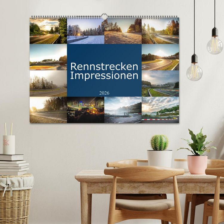 Produktbild: Rennstrecken Impressionen (Wandkalender 2026 DIN A2 quer), CALVENDO Monatskalender