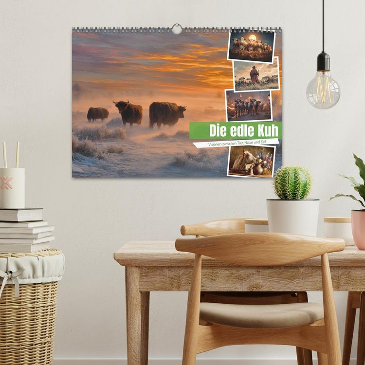Produktbild: Die edle Kuh (Wandkalender 2027 DIN A3 quer), CALVENDO Monatskalender