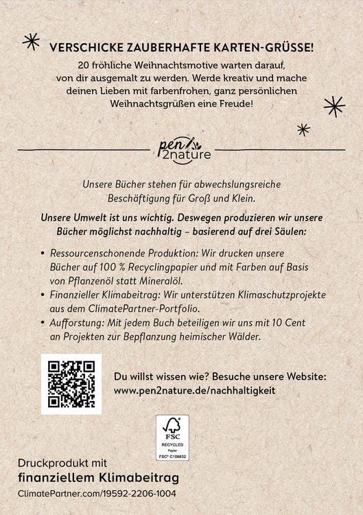 Produktbild: Merry Christmas! 20 Ausmal-Postkarten