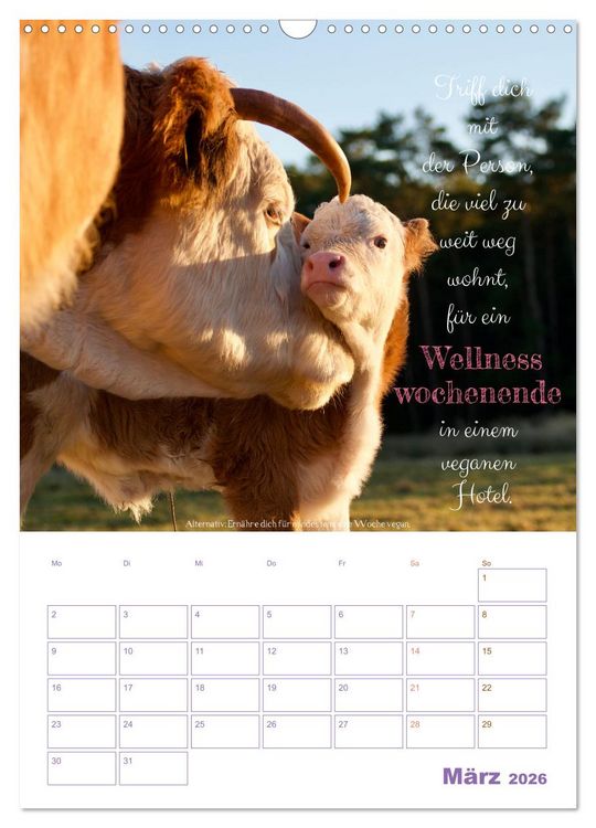Produktbild: Tierische Challenges: F&uuml;r mehr Bewusstsein und mehr Tierschutz (Wandkalender 2026 DIN A3 hoch), CALVENDO Monatskalender