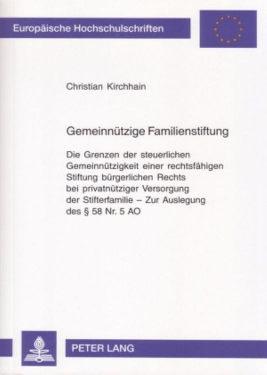 Produktbild: Gemeinn&uuml;tzige Familienstiftung